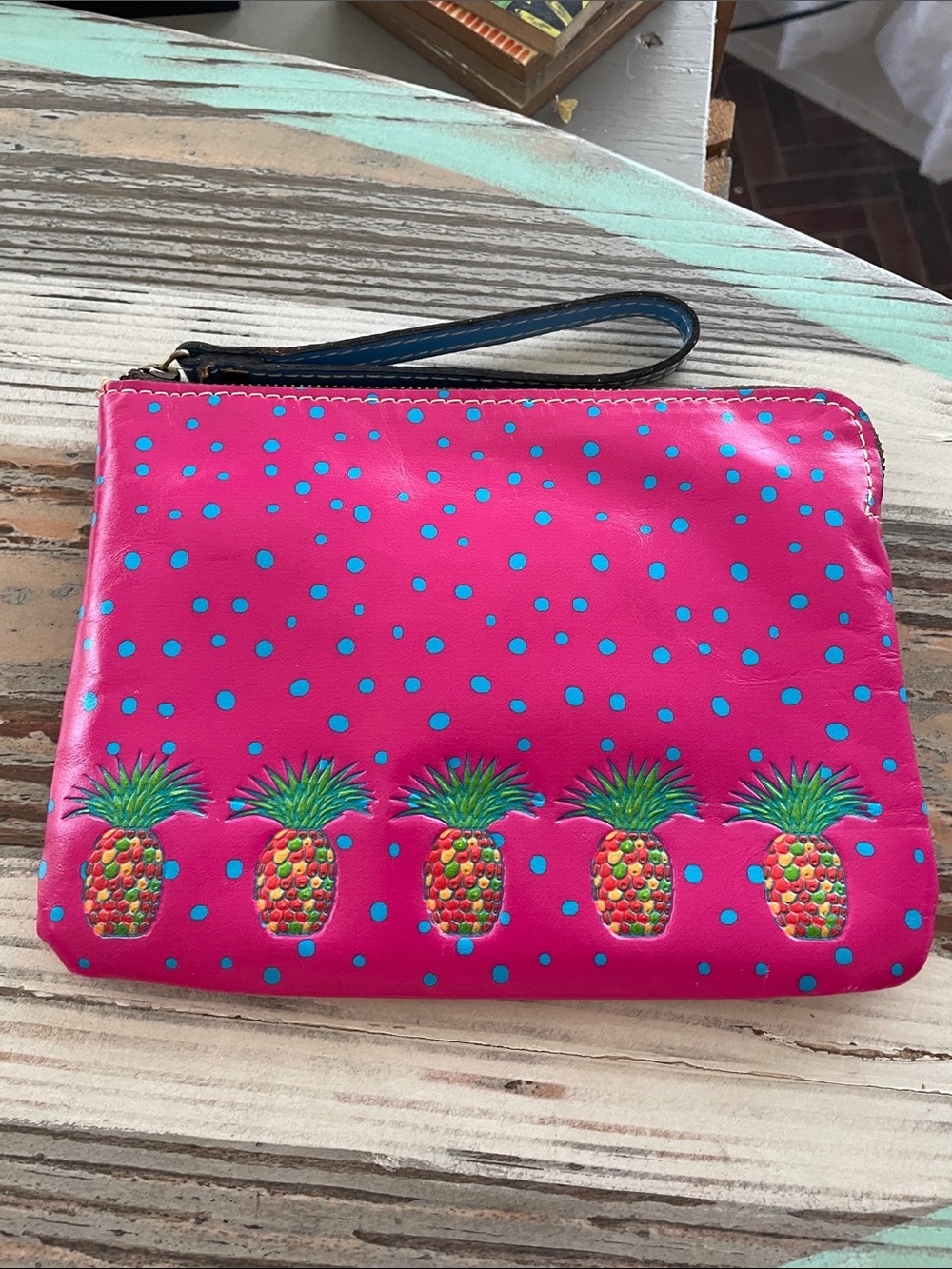 Patricia Nash Pineapple Clutch/Wristlet
